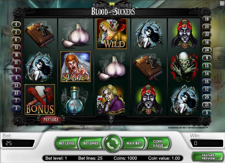Ігровий автомат Blood Suckers. Огляд